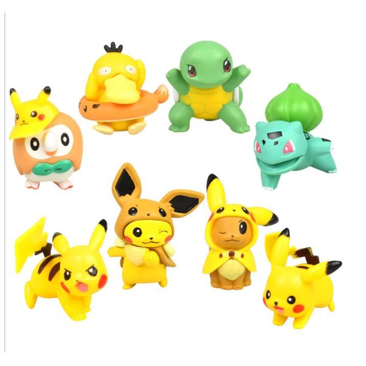 Set Mô Hình 08 Nhân Vật Picachu 4-5cm