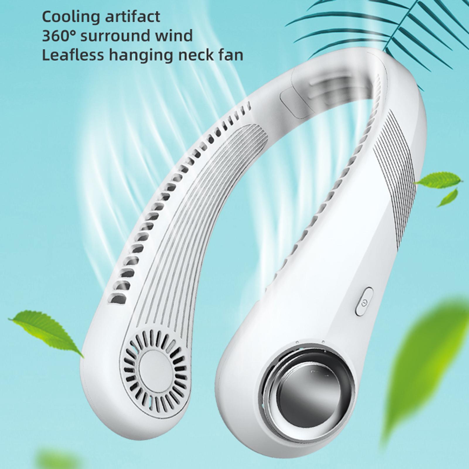 Quạt đeo cổ rãnh tay USB có thể sạc lại 3 tốc độ