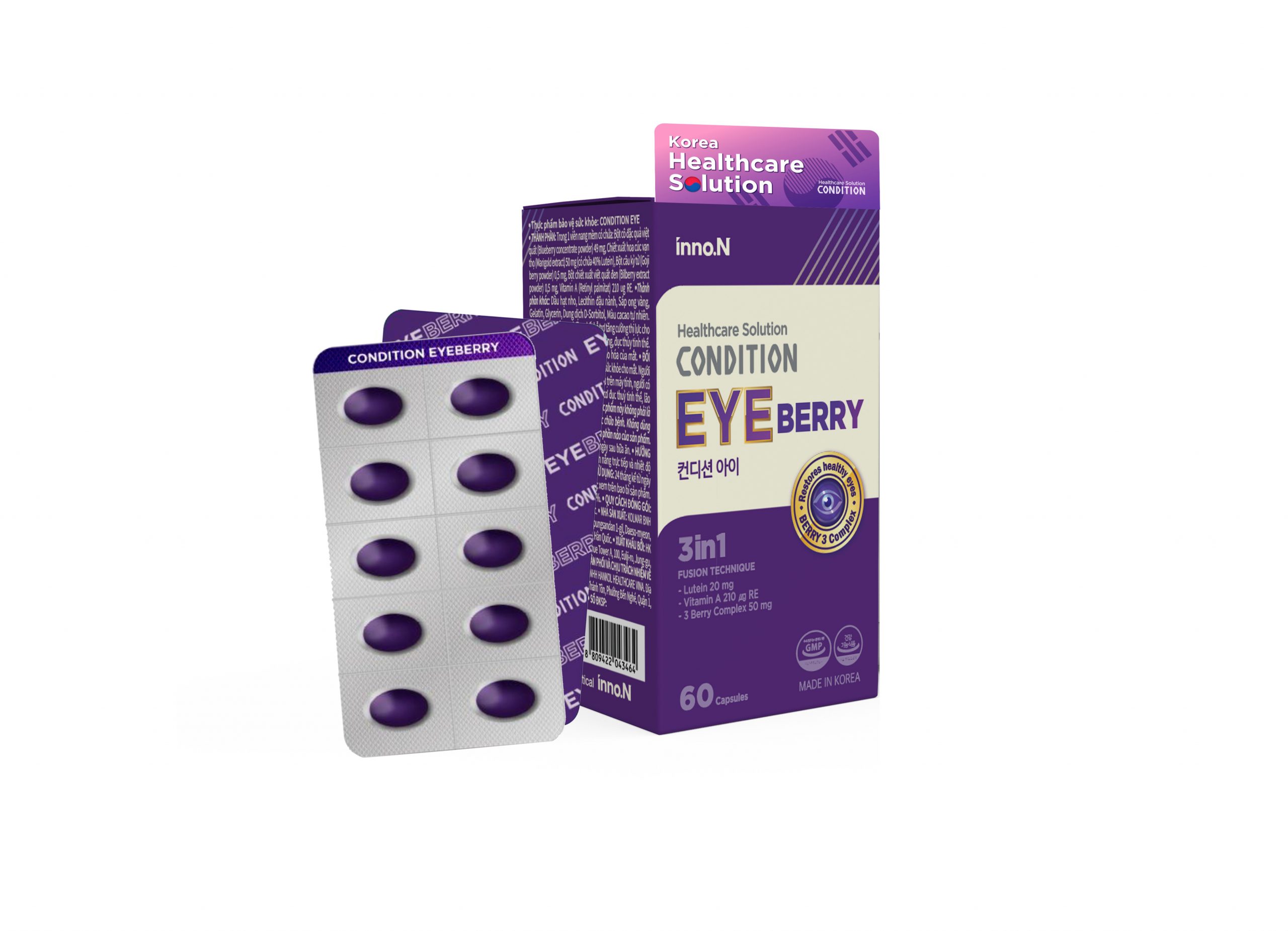 Thực phẩm bảo vệ sức khỏe inno.N CONDITION EYE Tăng cường thị lực cho mắt