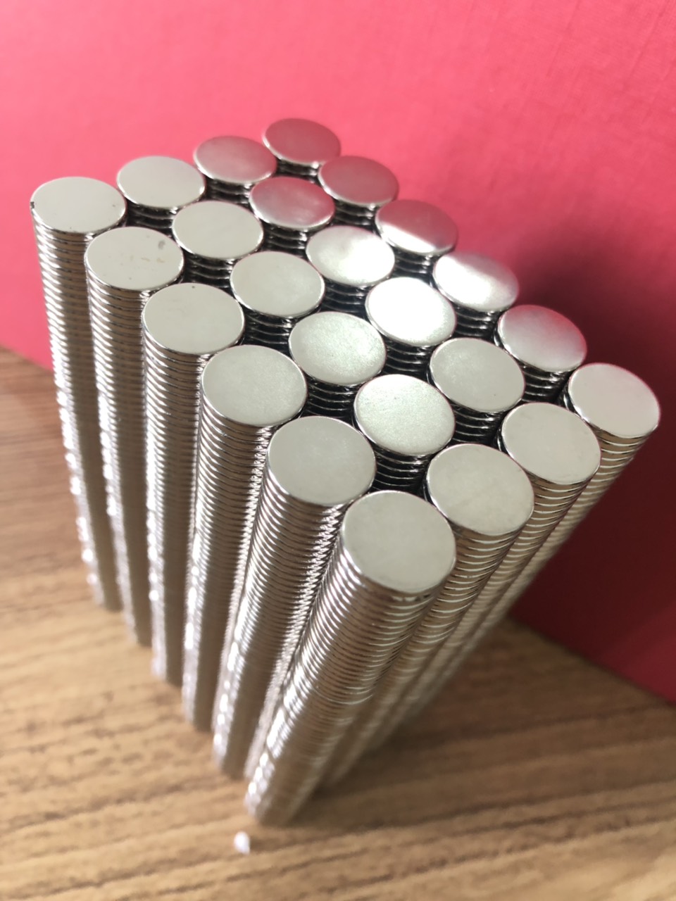 50 Viên Nam Châm Đất Hiếm Loại Tròn 12x1.5mm Mạ Niken Lực Từ N35 Cực Mạnh