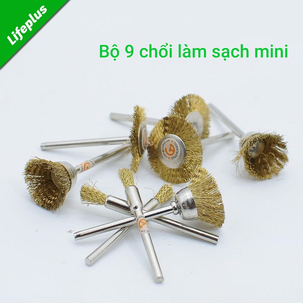 Bộ chổi đồng làm sạch mini