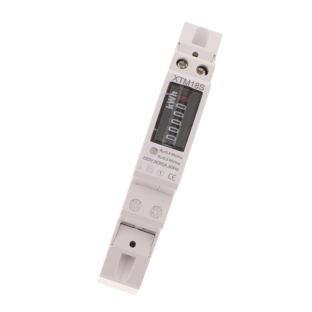 High Quality Energy Power Meter Kwh Meter Din Electric kWh Meter 220V 5A