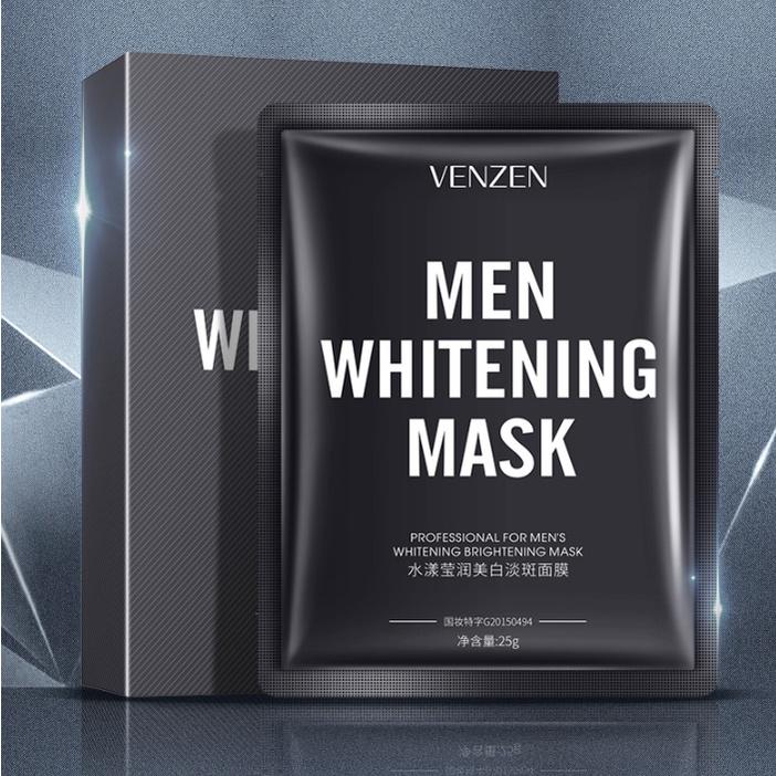 Mặt nạ nam giới làm trắng và sáng da Venzen Men Whitening Mask 25g