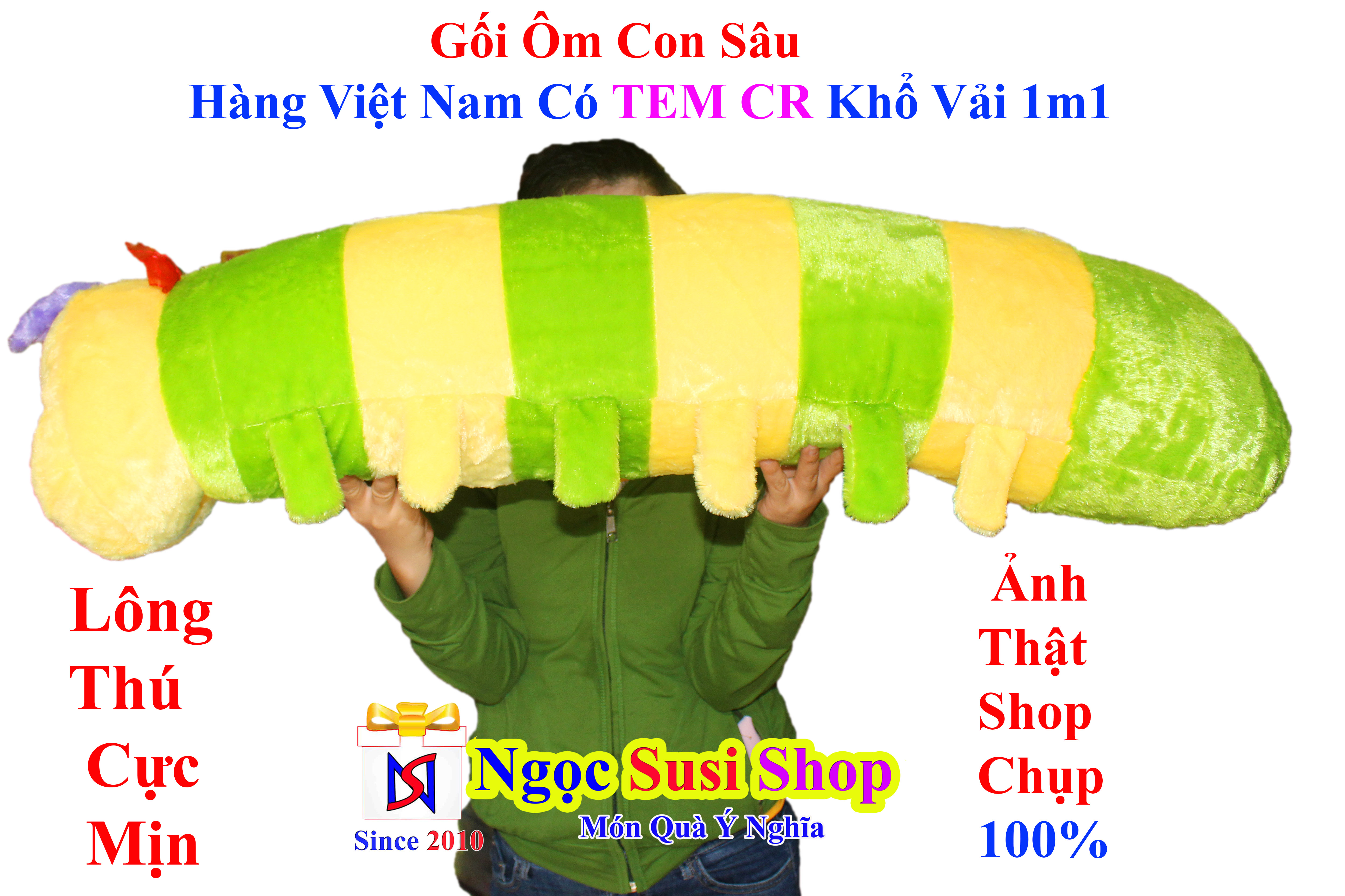 GỐI ÔM CON SÂU  KHỔNG LỒ [ SIÊU CƯNG]