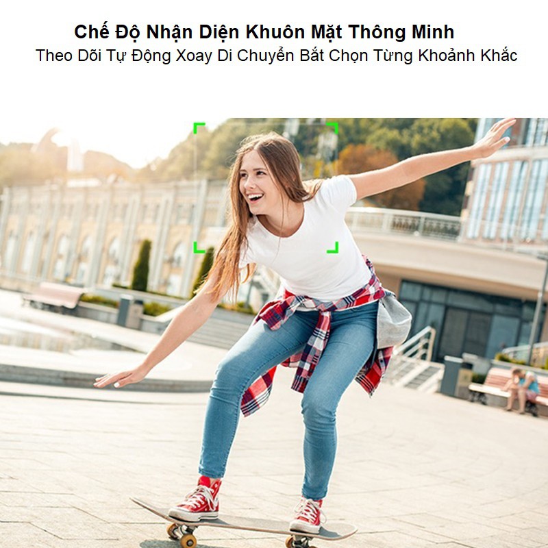 Gimbal Quay Phim, Chụp Ảnh Thông Minh, Giá Đỡ Điện Thoại Thông Minh Xoay 360 độ, Nhận Diện Khuôn Mặt, Theo Dõi Di Chuyển
