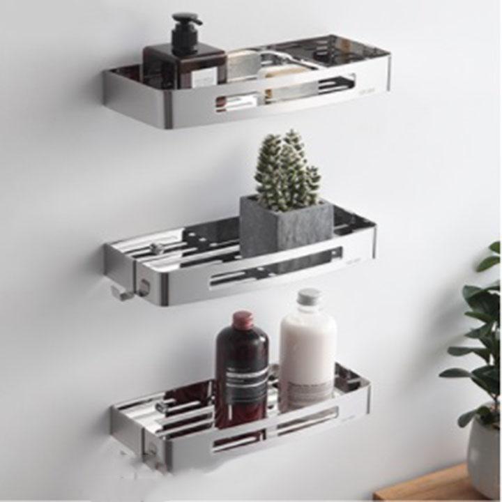 Kệ Chữ Nhật Nhà Tắm, Nhà Bếp Inox Cao Cấp Nhiều Tầng