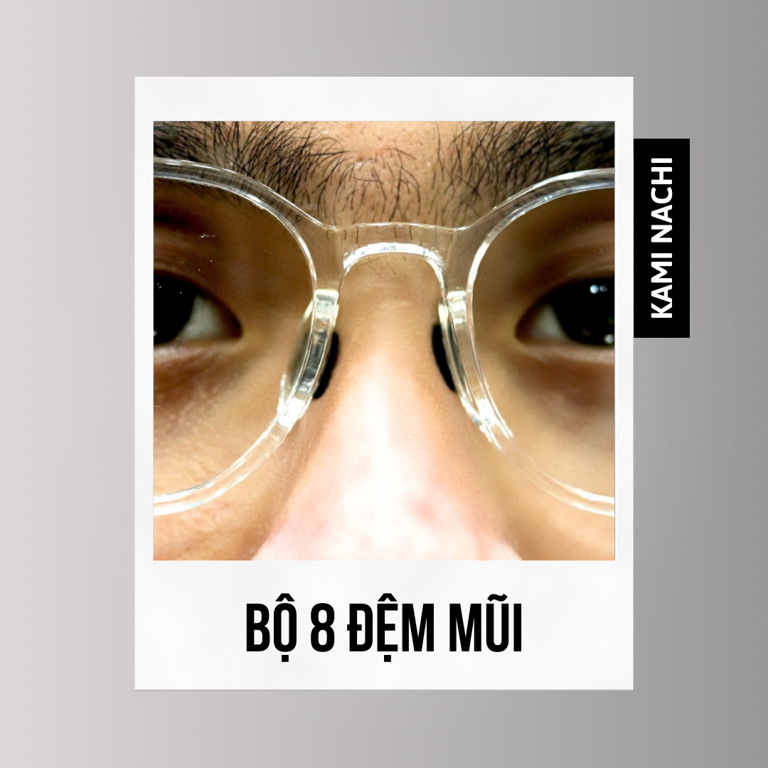 Bộ 8 miếng đệm mũi chống trượt cho kính bằng mút xốp eva siêu mềm KAMI NACHI