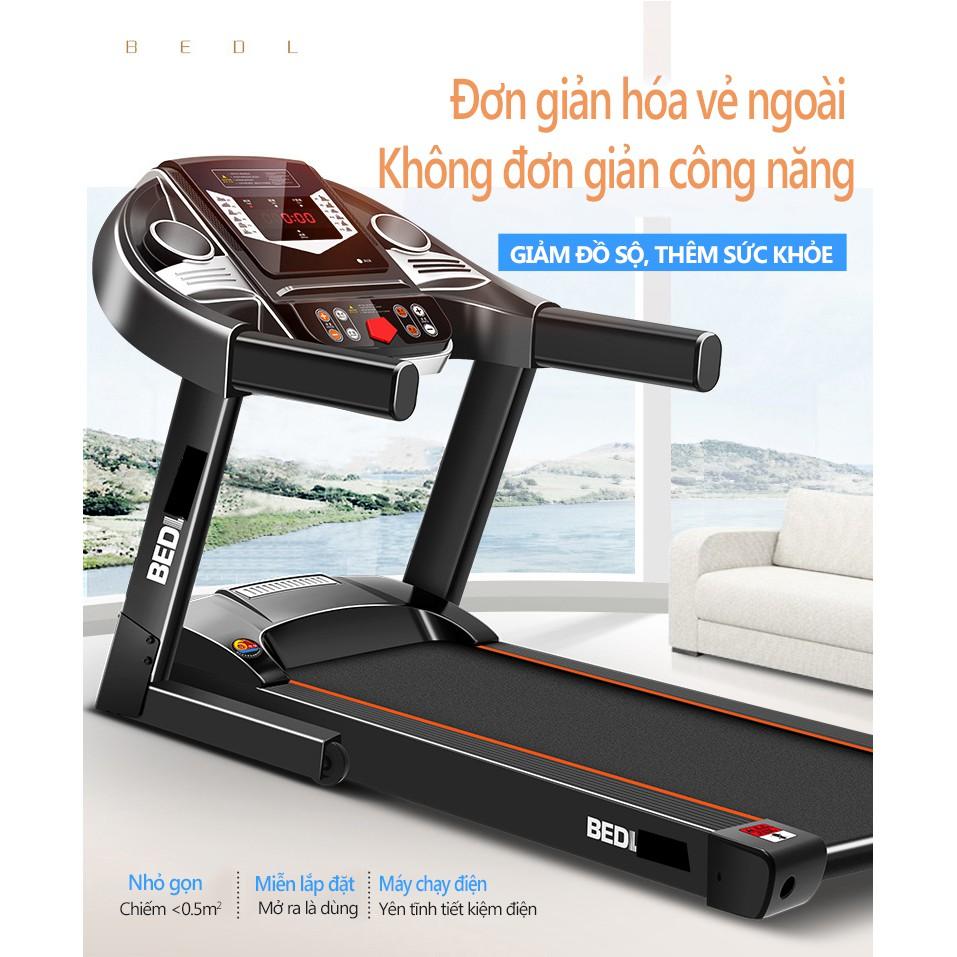 Máy chạy bộ trong nhà máy chạy bộ mini máy tập trong nhà máy gym BEDL có thể gấp gọn chạy điện yên tĩnh có thể phát nhạc