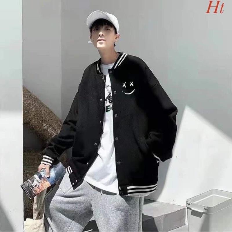 Áo bomber đen mặt XX H2A