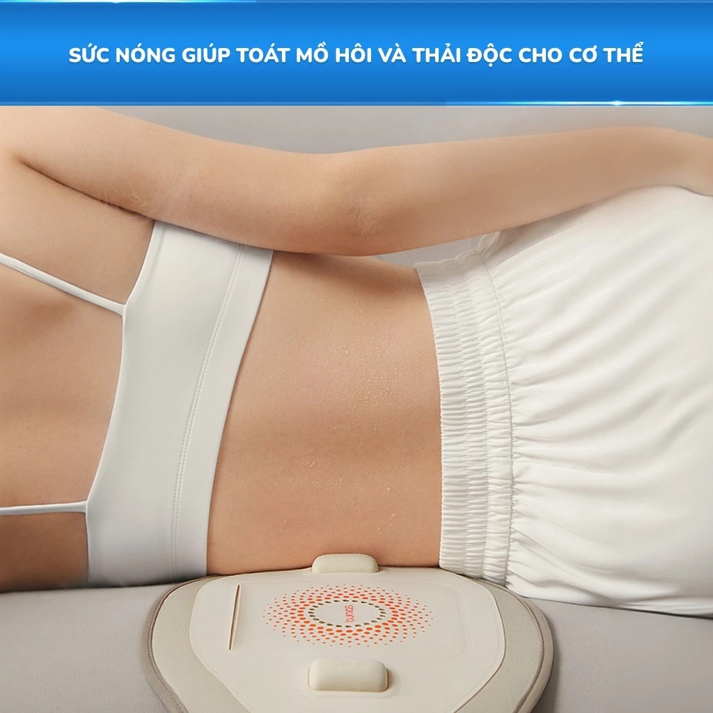 Máy Massage Lưng Bụng Sothing BUMAS M13, Đai Chườm Nóng Thảo Dược, Giảm Đau Lưng Bụng- Hàng Chính Hãng