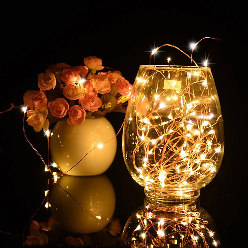 Dây Đèn Led Trang Trí Đom Đóm Fairy Light dây đồng trang trí