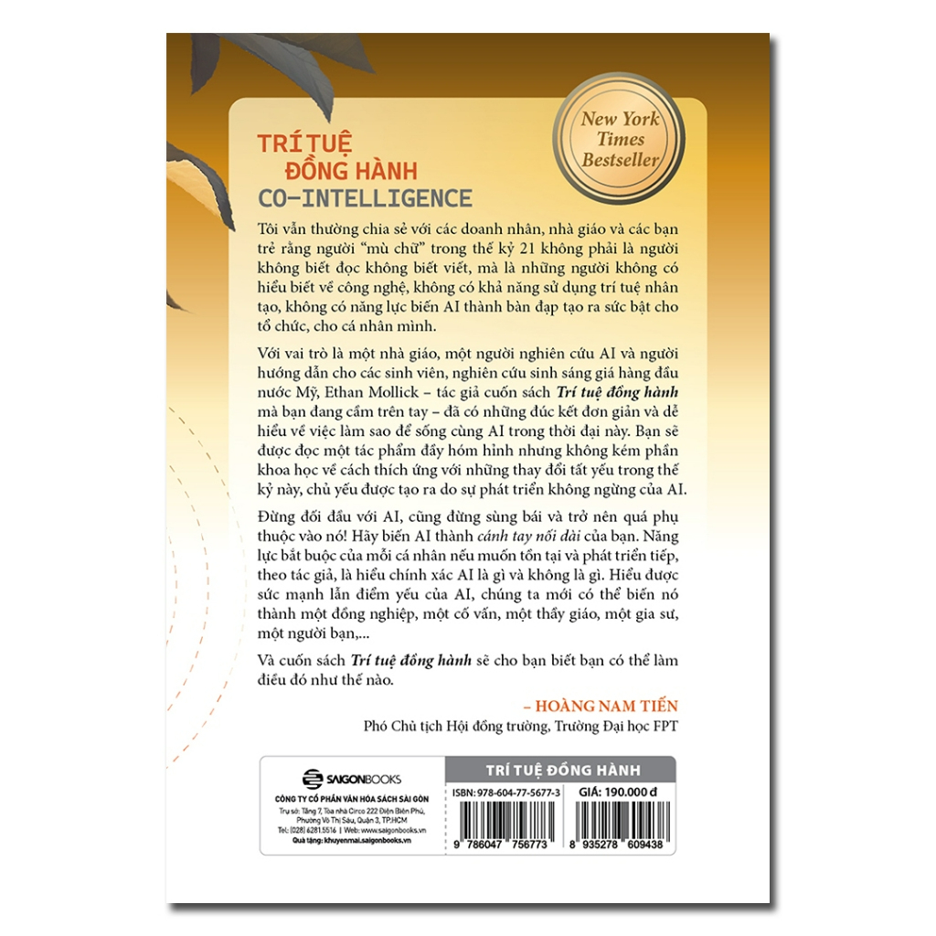 Sách - CO - Intelligence - Trí Tuệ Đồng Hành: Kỷ Nguyên Sống Và Làm Việc Cùng AI