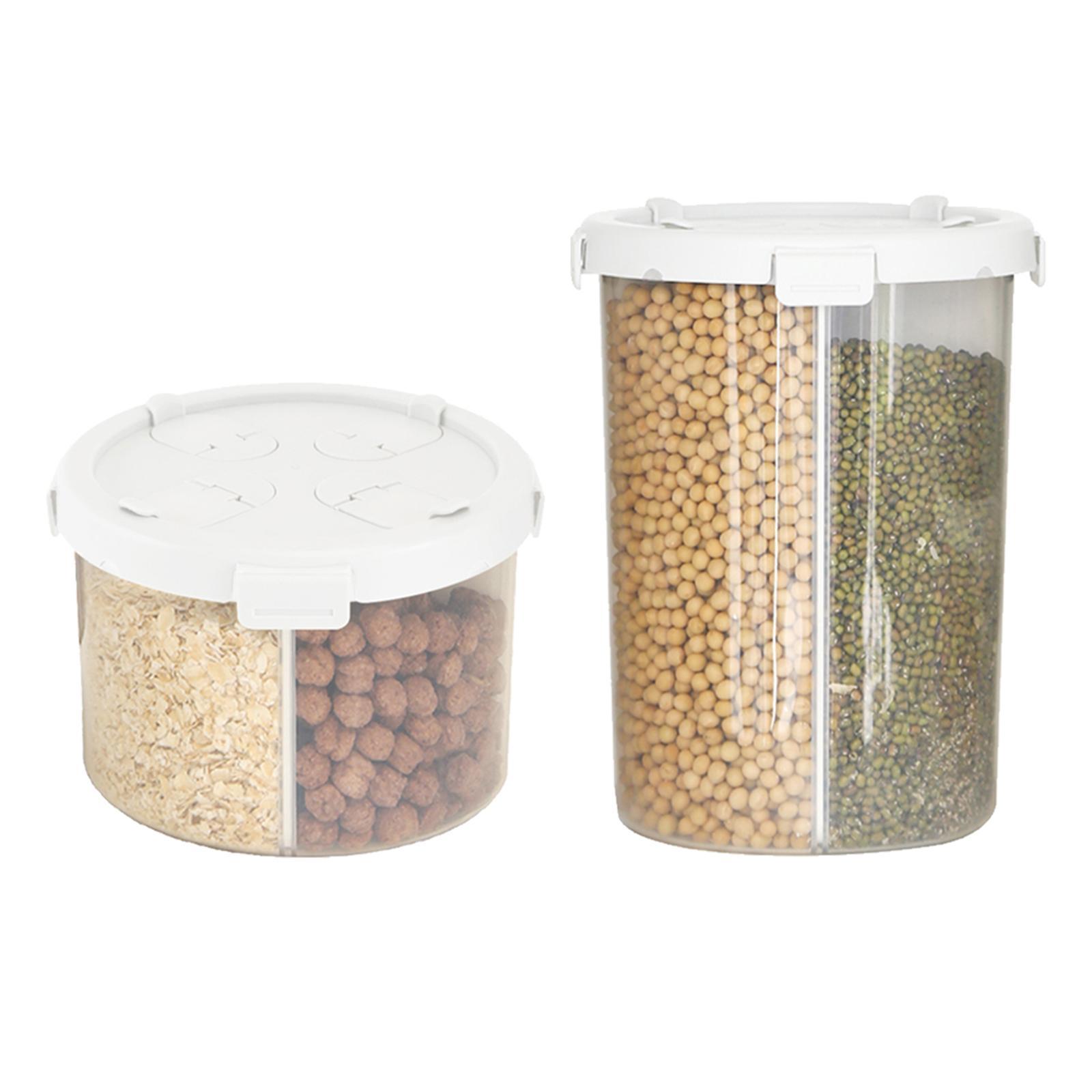 2x Multifunction Coffee Bean Container Cereal Container for Rice Sugar Can