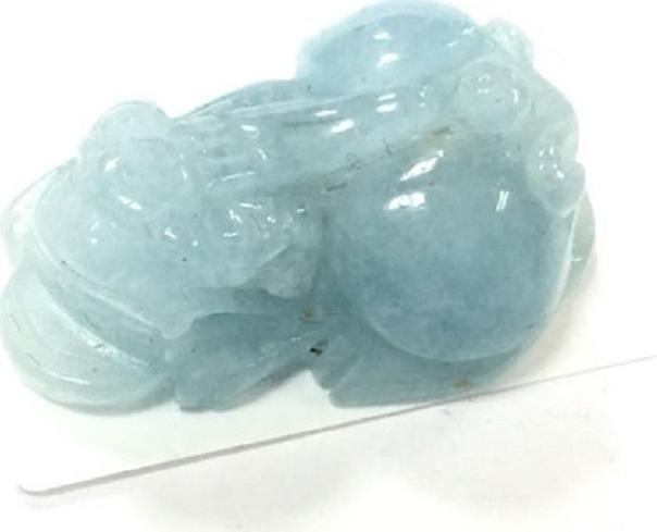 Mặt Tỳ Hưu Aquamarine - Loại Đá Cực Quý Hiếm
