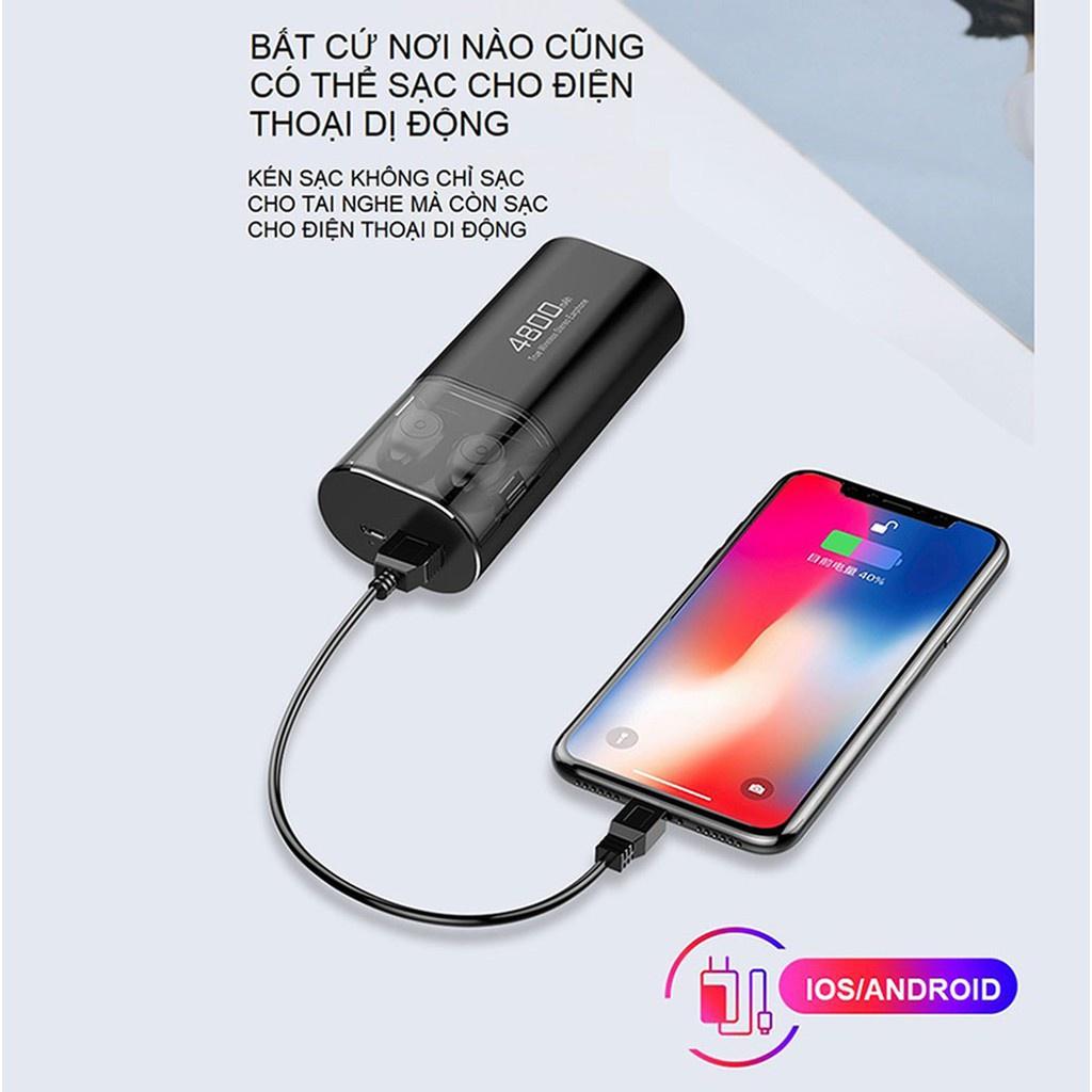 Tai Nghe Bluetooth kiêm sạc dự phòng 4800 mAh - Tai Nghe Không Dây Amoi F9 S11