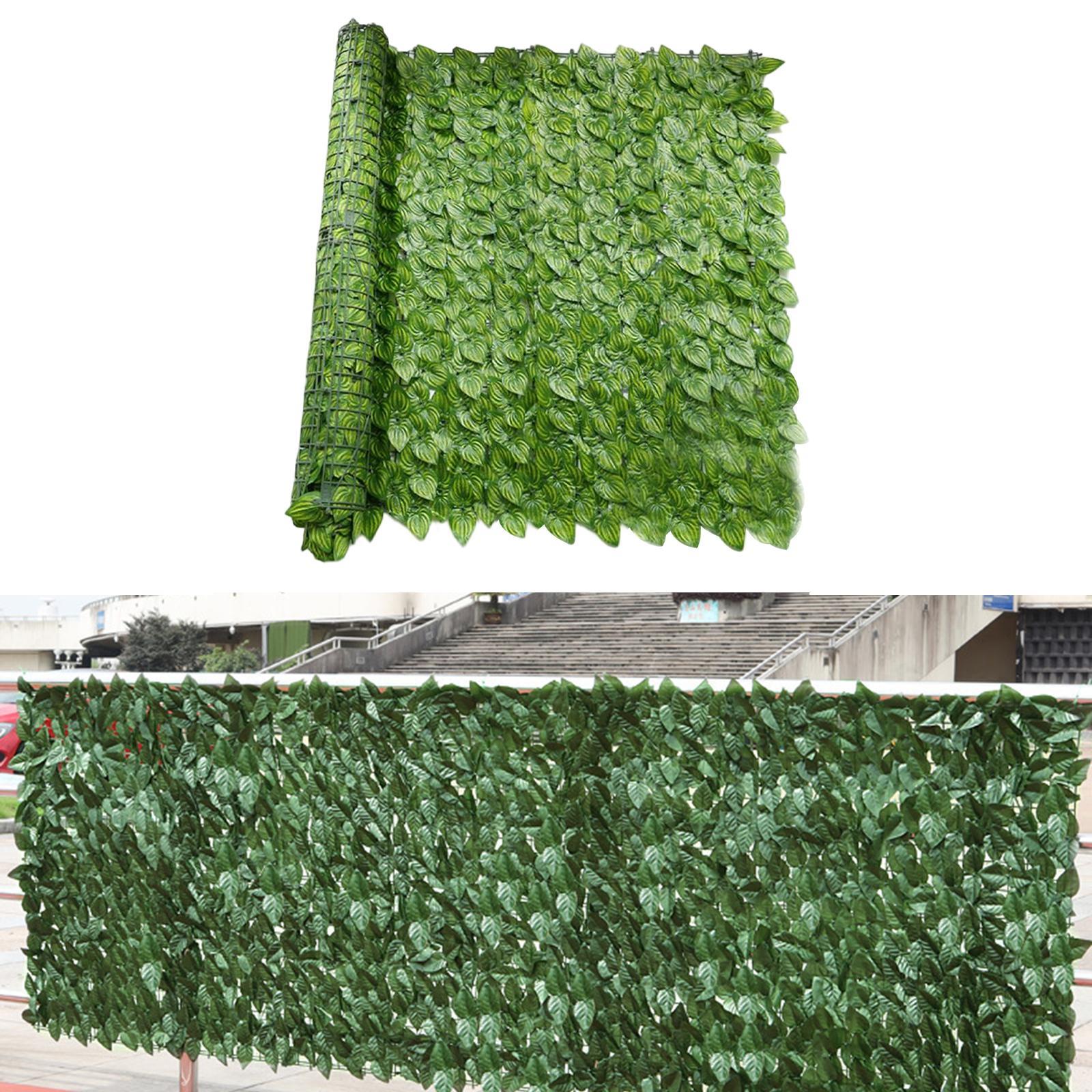 Artificial Faux Leaf Privacy Fence Wall Screen Sun protected for Yard Decor