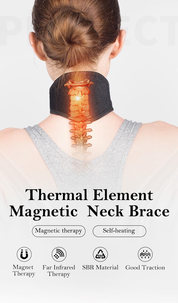 Nẹp cổ tourmaline tự làm nóng cổ Massager cổ tử cung đau thắt lưng Trị liệu từ tính Hỗ trợ cổ Màu