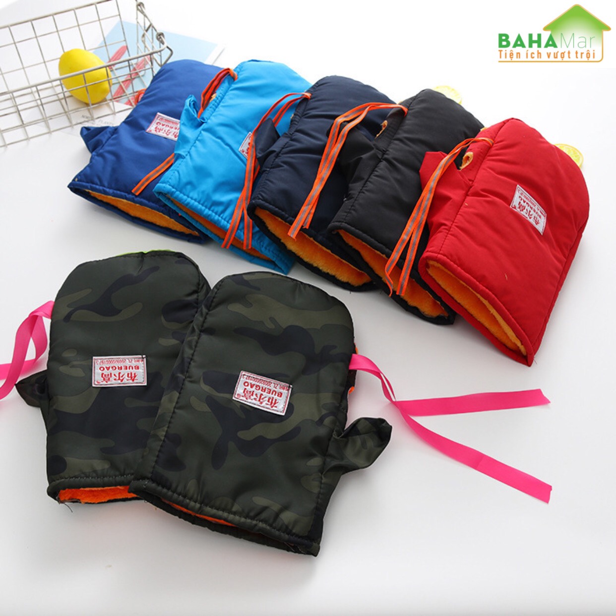 GĂNG TAY XE MÁY CHỐNG GIÓ CHỐNG RÉT CHỐNG NƯỚC CÓ PHẢN QUANG ĐI ĐƯỜNG MÙA ĐÔNG BAHAMAR giữ ấm đôi tay mà không cản trở việc điều khiển xe máy ....