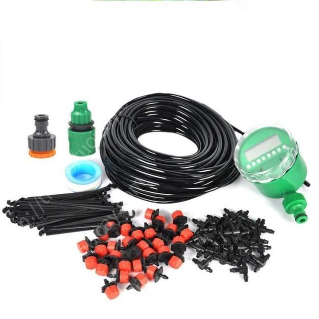 Tưới nhỏ giọt tự động - Bộ KIT 20 béc kèm van nước hẹn giờ