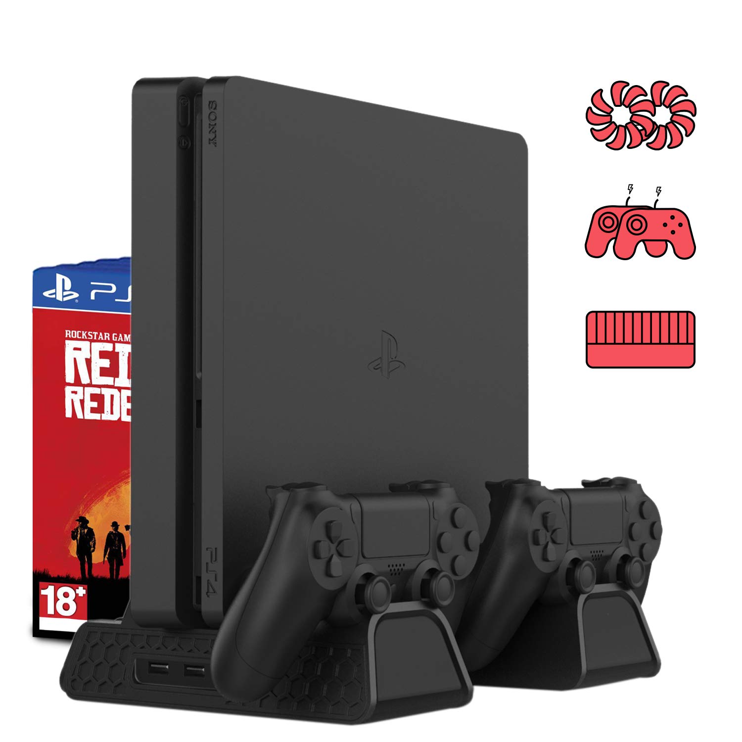 Đế tản nhiệt dành cho Ps4 Slim ps4 Pro đế dựng máy game