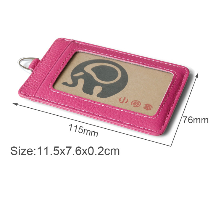 Ví đeo đựng thẻ công ty, ATM, CMT da bò thật 2 ngăn