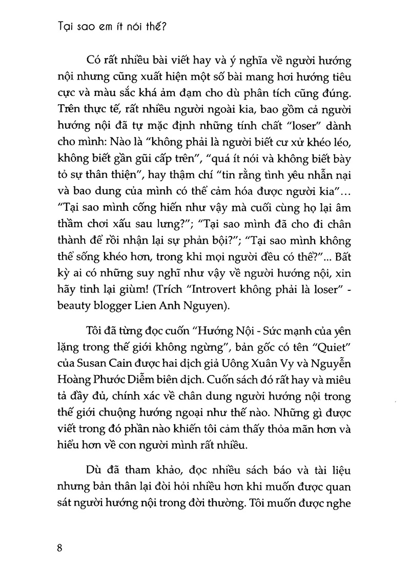 Tại Sao Em Ít Nói Thế? - Tặng Kèm Sổ Tay