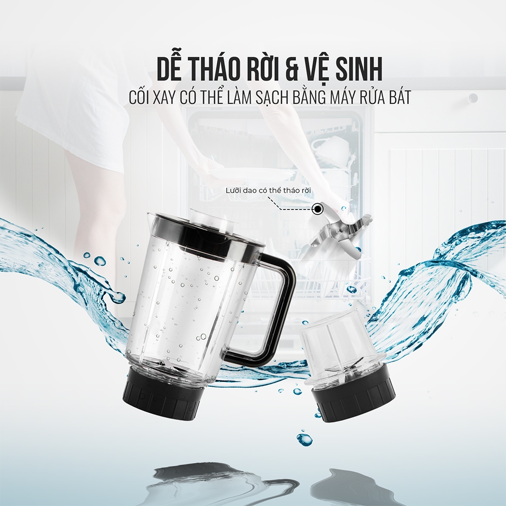 Máy Xay Sinh Tố Elmich BLE-1840OL  - Hàng Chính Hãng