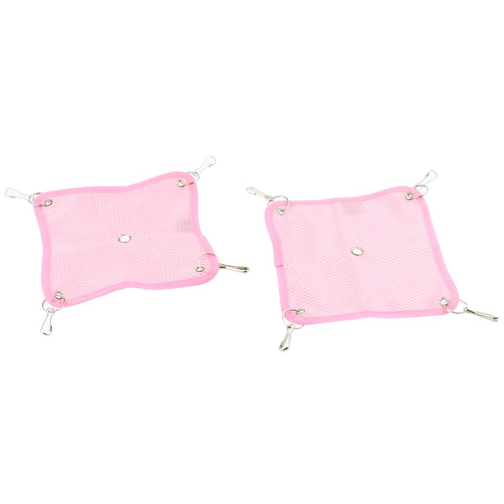 Pack of 6 Pet Animal Cage Grid Hammock Toy Hanging Bed Hamster Hammock