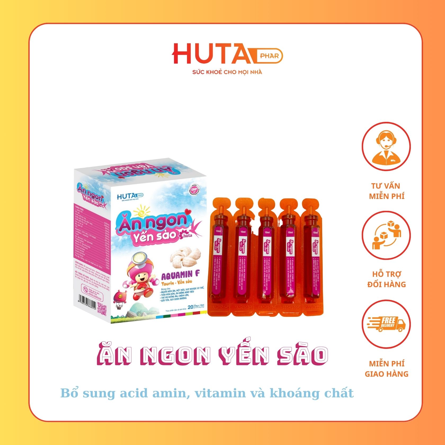 ĂN NGON YẾN SÀO - Bổ sung acid amin, vitamin và khoáng chất