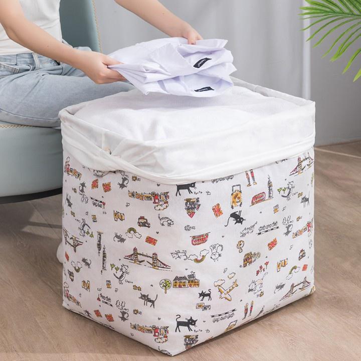 Túi Vải Đựng Chăn Màn Quần Áo , Đồ Chơi , Đồ Lặt Vặt Có Dây Rút Loại Lớn Đa Năng Giúp Tiết Kiệm Không Gian Sống