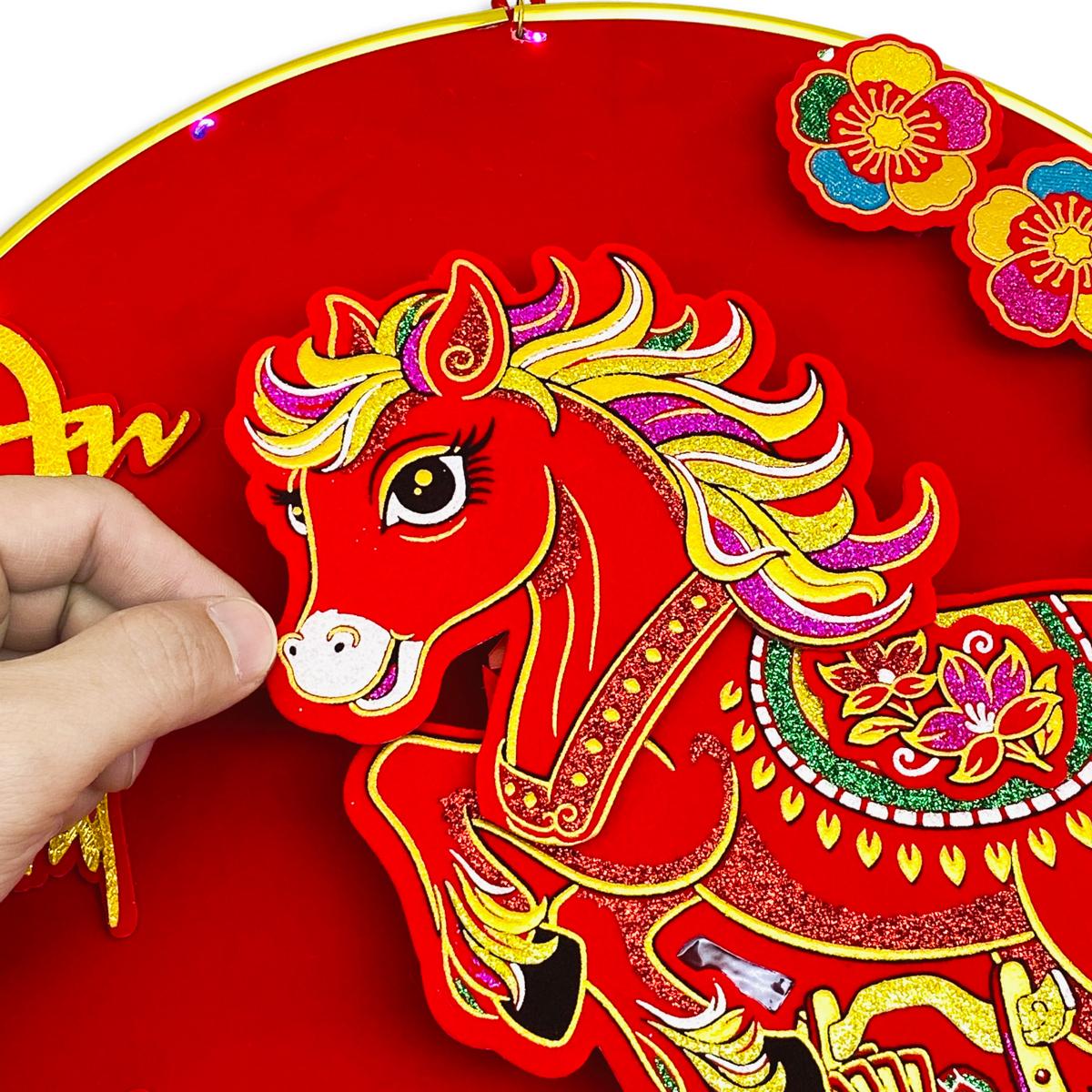 Liễn Treo Ngựa Lắc Đầu Phát Tài - Trang Trí Tết - 235-3