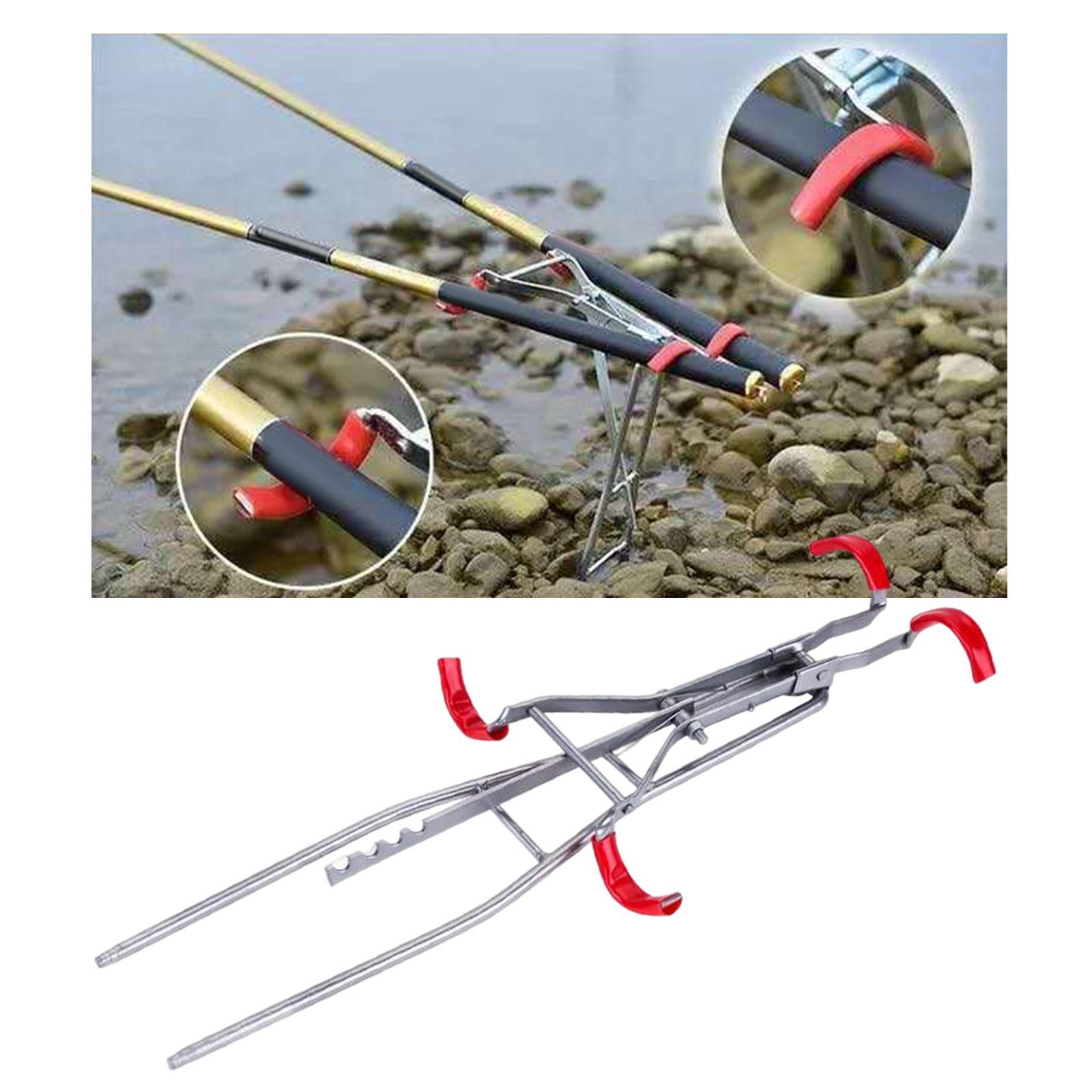 Durable Fishing Rod Holder Pole Stand Rack Stainless Steel Bank Fishing