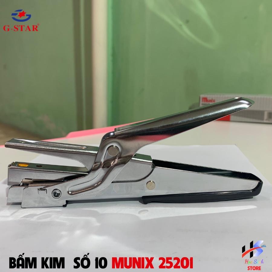 Bấm kim số 10 dạng kìm cao cấp Ấn Độ Munix 25201