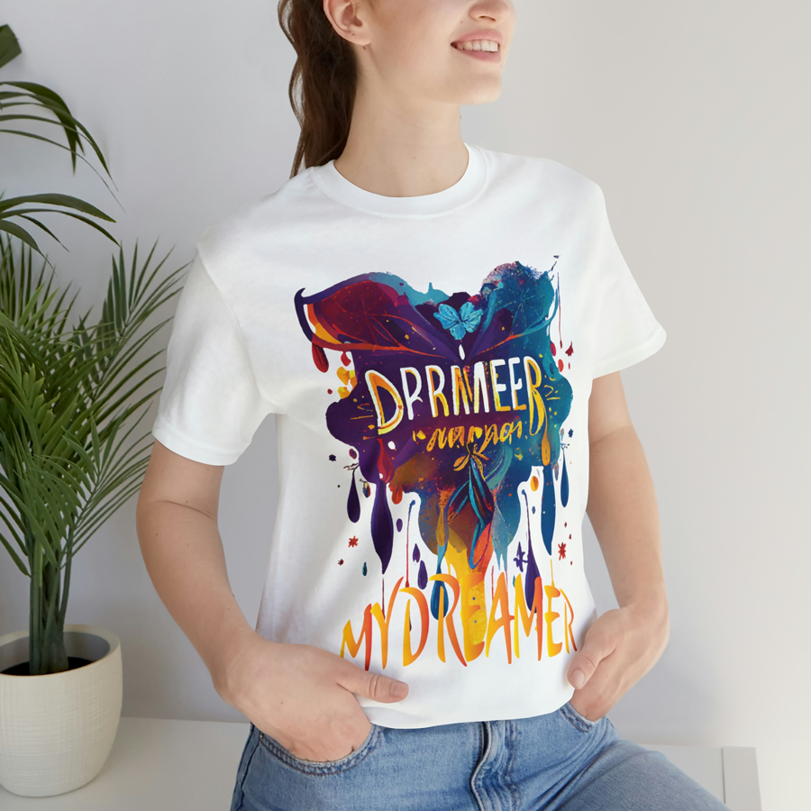 Áo Thun Nữ Màu Trắng In Hình 3D Nhiều Màu MY DREAMER Local Brand DLX Áo Phông Nữ Đẹp