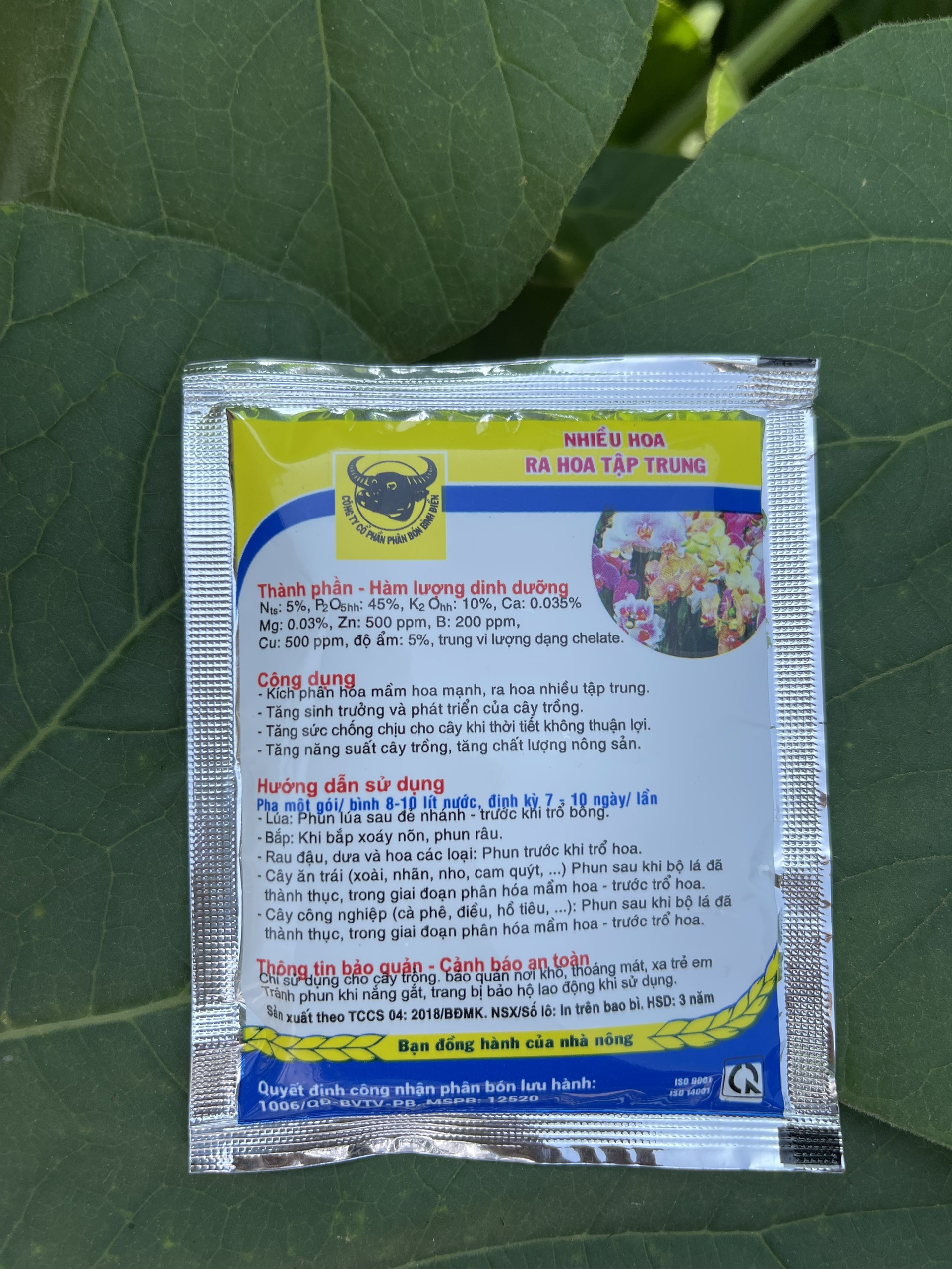 Phân bón lá NPK 5-45-10 gói 10gram