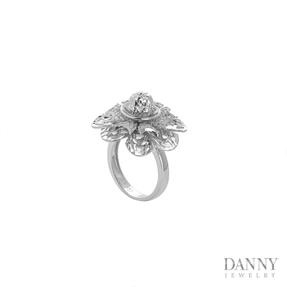 Nhẫn Nữ Bạc 925 Danny Jewelry Xi Bạch Kim Đính Đá CZ KI4GZ012