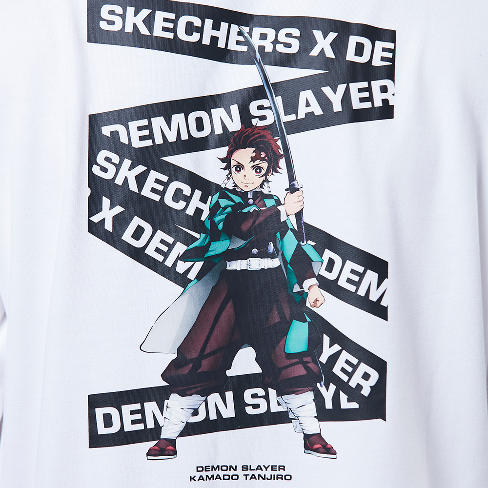 Skechers Unisex Áo Chui Đầu Có Nón Hoodie Pullover Demon Slayer - SL22Q4U318-0019