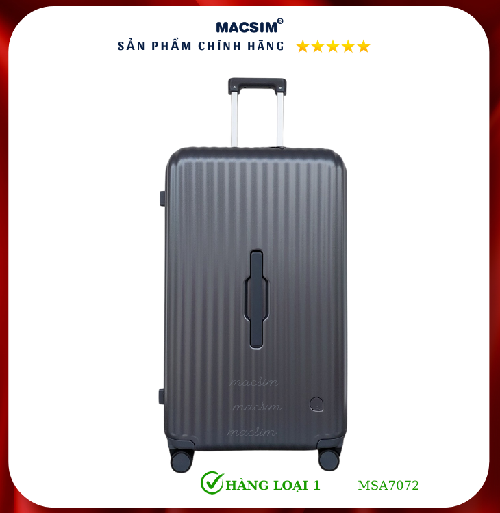 Vali cao cấp Macsim Aji MSA7072 màu xam- Hàng loại 1