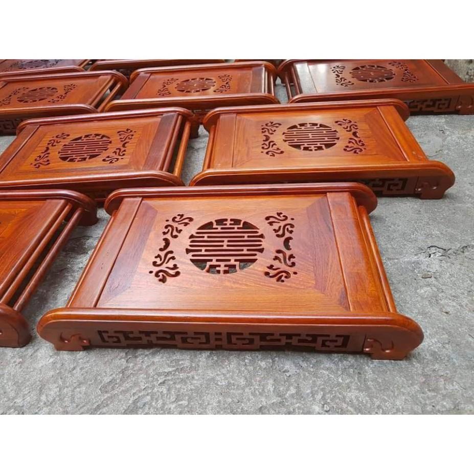 Khay trà cuốn thư gỗ hương cao cấp