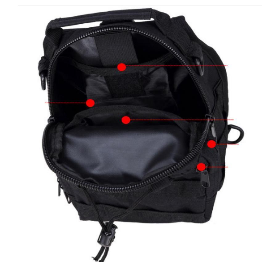 Thắt lưng dù chiến thuật và túi đeo ngực thời trang phong cách Quân đội Mỹ tặng 01 bút bi cao cấp TLG K410