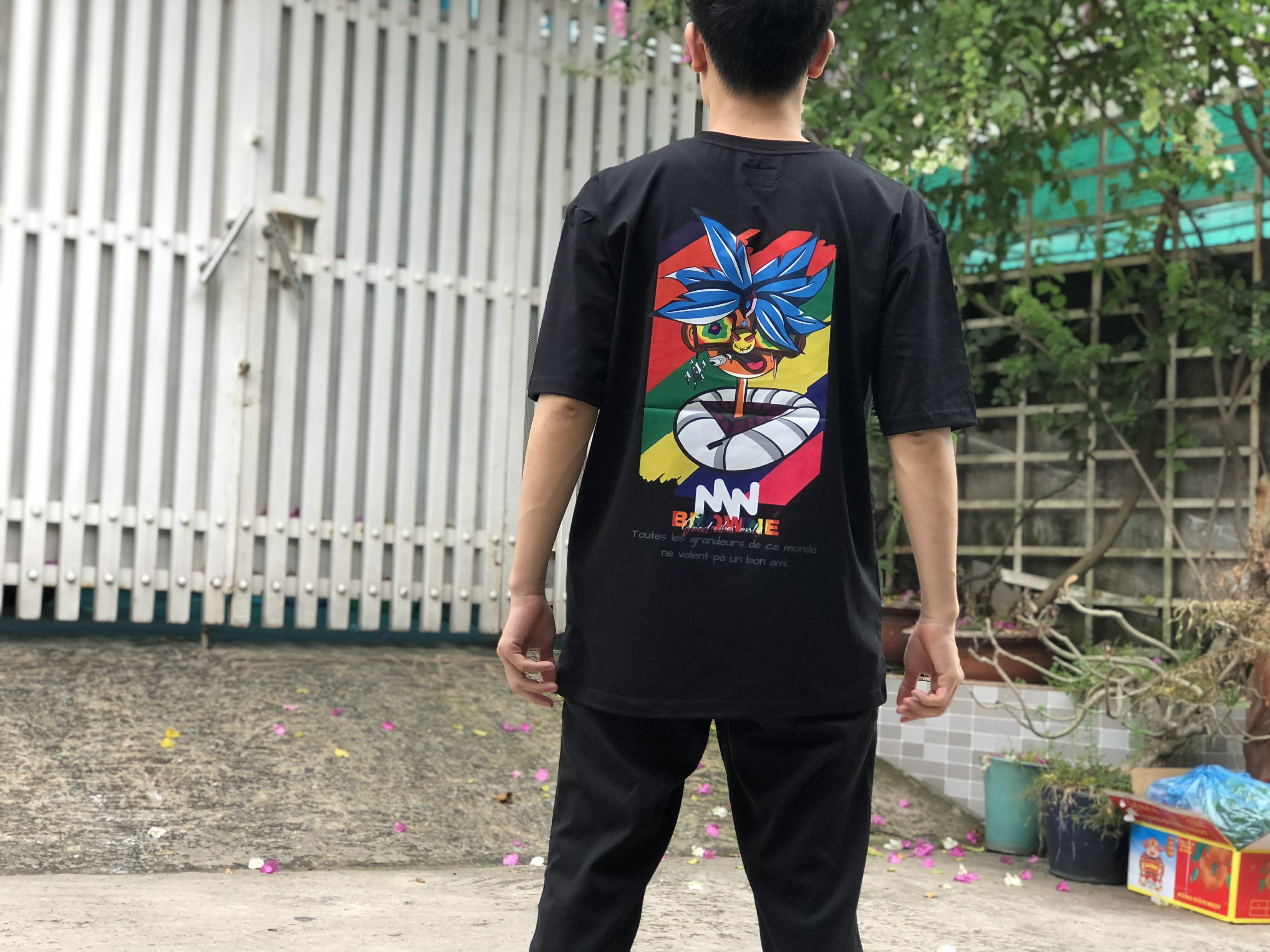 Áo thun unisex Blue Hair Color Guy