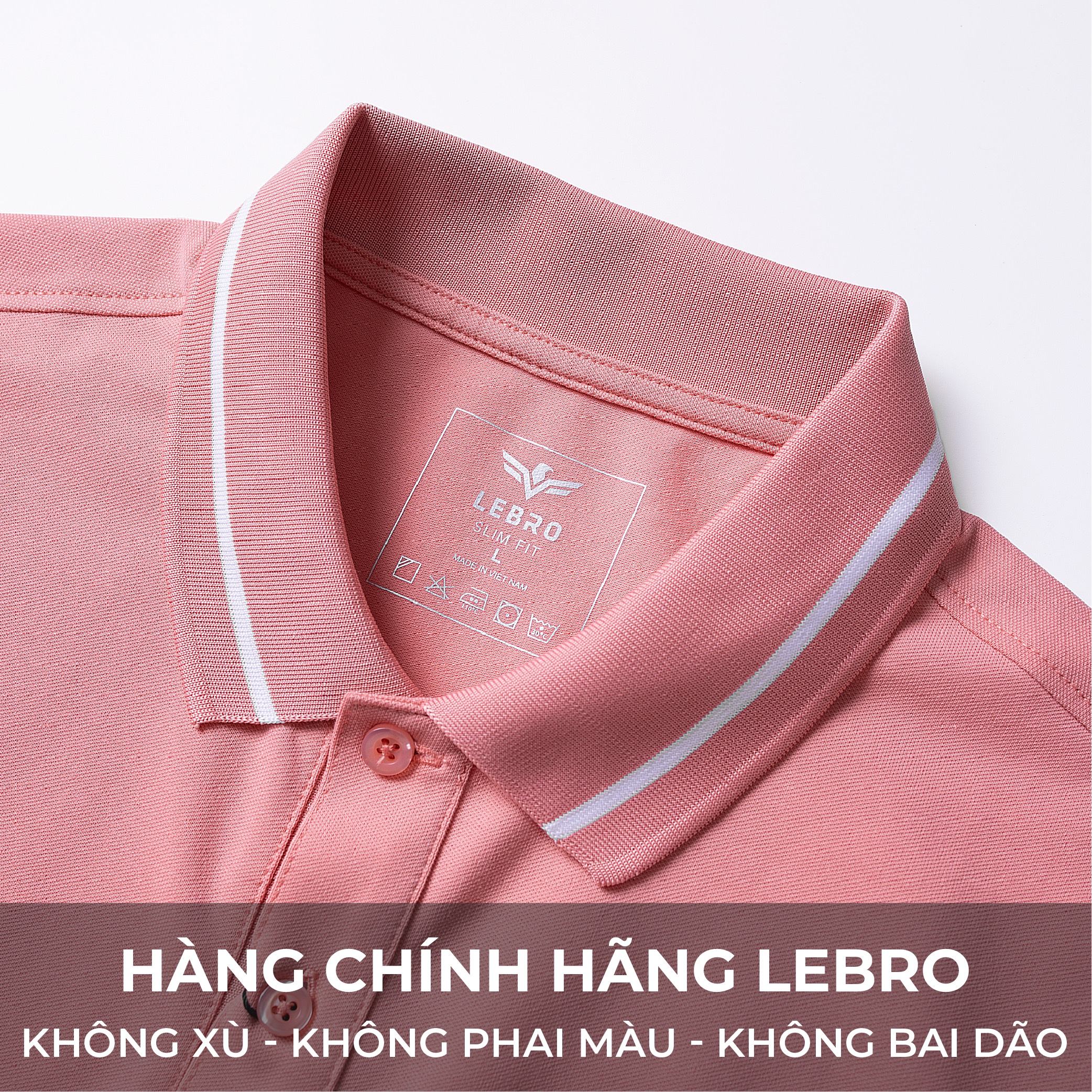 Áo polo nam , áo thun nam có cổ LEBRO dáng slimfit , chất cotton CVC cao cấp , phong cách thể thao trẻ trung TPL23-09
