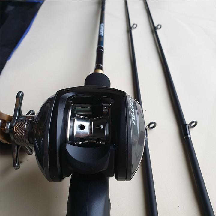 ( khuyến mại ) Bộ Cần Câu Lure Shimano máy ngang 2 ngọn ( đại hạ giá