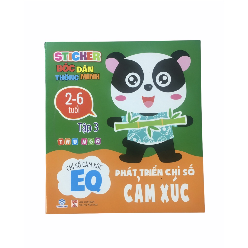 Sách - Combo 3 Quyển Sticker bóc dán thông minh - Phát triển Chỉ số cảm xúc EQ