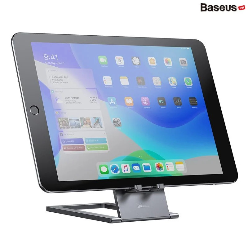 Giá Đỡ Điện Thoại Và Máy Tính Bảng Xếp Gọn Baseus Foldable Metal Desktop Holder- hàng chính hãng