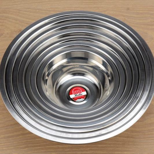 Thau Bằng Inox 304 Cao Cấp, Thau 2 Kích Thước 14cm, 20cm Tiện Lợi (Hộp Trắng)