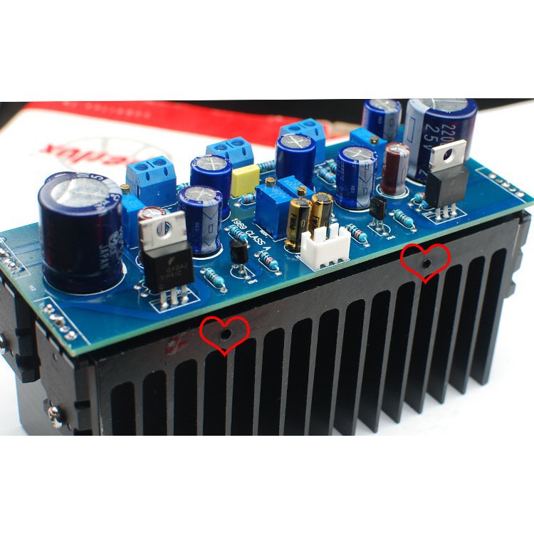 Bộ linh kiện mạch âm ly, khuếch đại công suất 4 sò 1969 Hifi Hood Class A D00-366