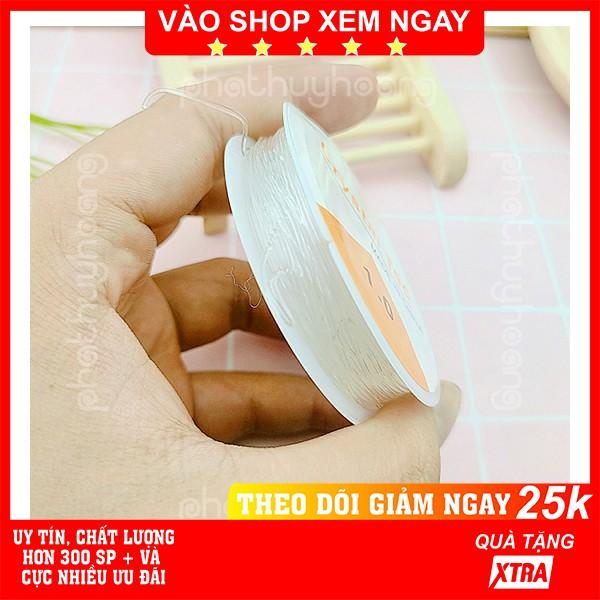 Combo 2 - 5 cuộn dây cước , dây gân trắng 4,5m loại 1mm