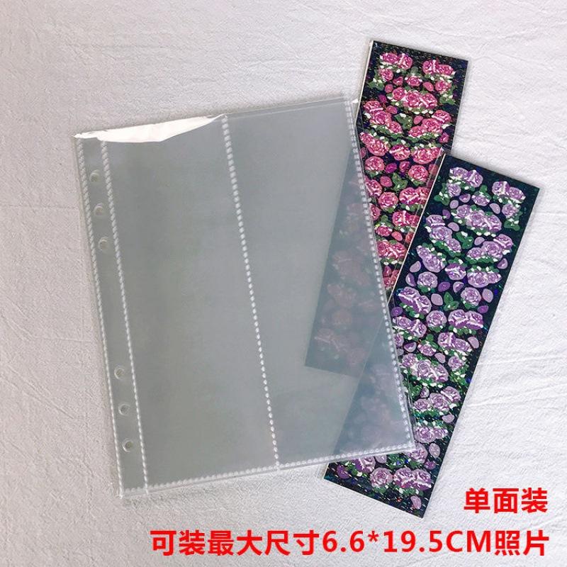 Thuận lợi nhất cuốn sách thẻ trang bên trong trong suốt 6 lỗ A5 sách rời 3 inch Polaroid ảnh sao trang lưu trữ thẻ nhỏ