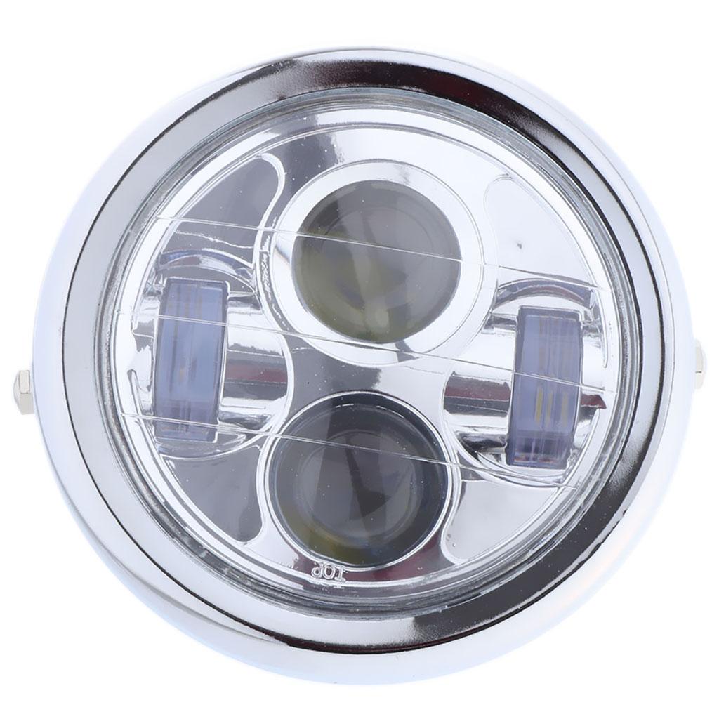 6.5" inch Motorcycle Headlight  LED Round Light For  Black